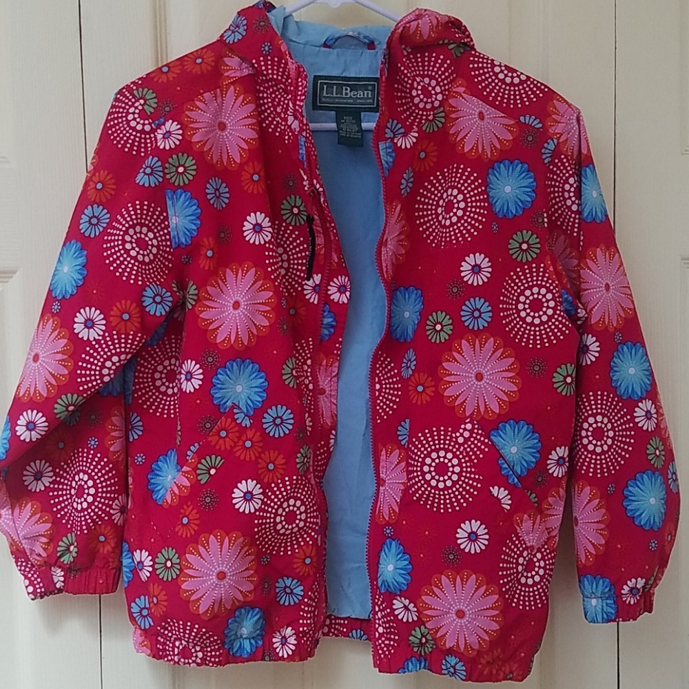 L.L. Bean girls lined jacket lightweight M 10 / 12